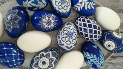 Easter Egg Painting with Beeswax