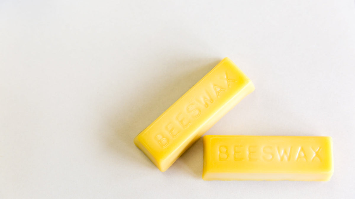 Leftover beeswax ready to be reused in DIY projects