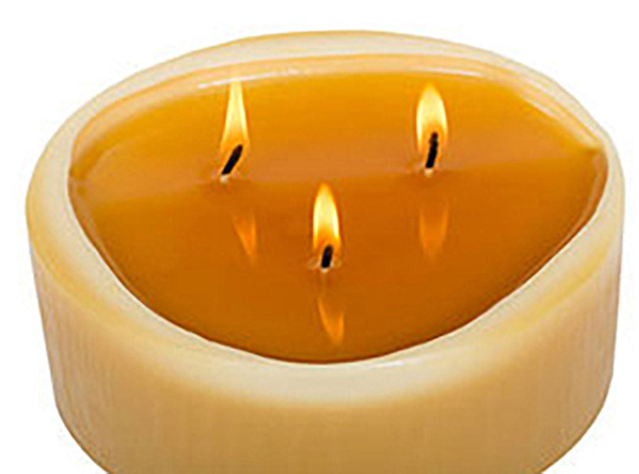 Three-wick candles
