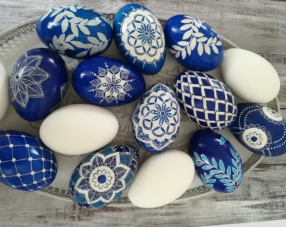 Easter Egg Painting with Beeswax