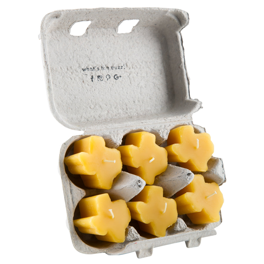 Floating Beeswax Texas Candle Small