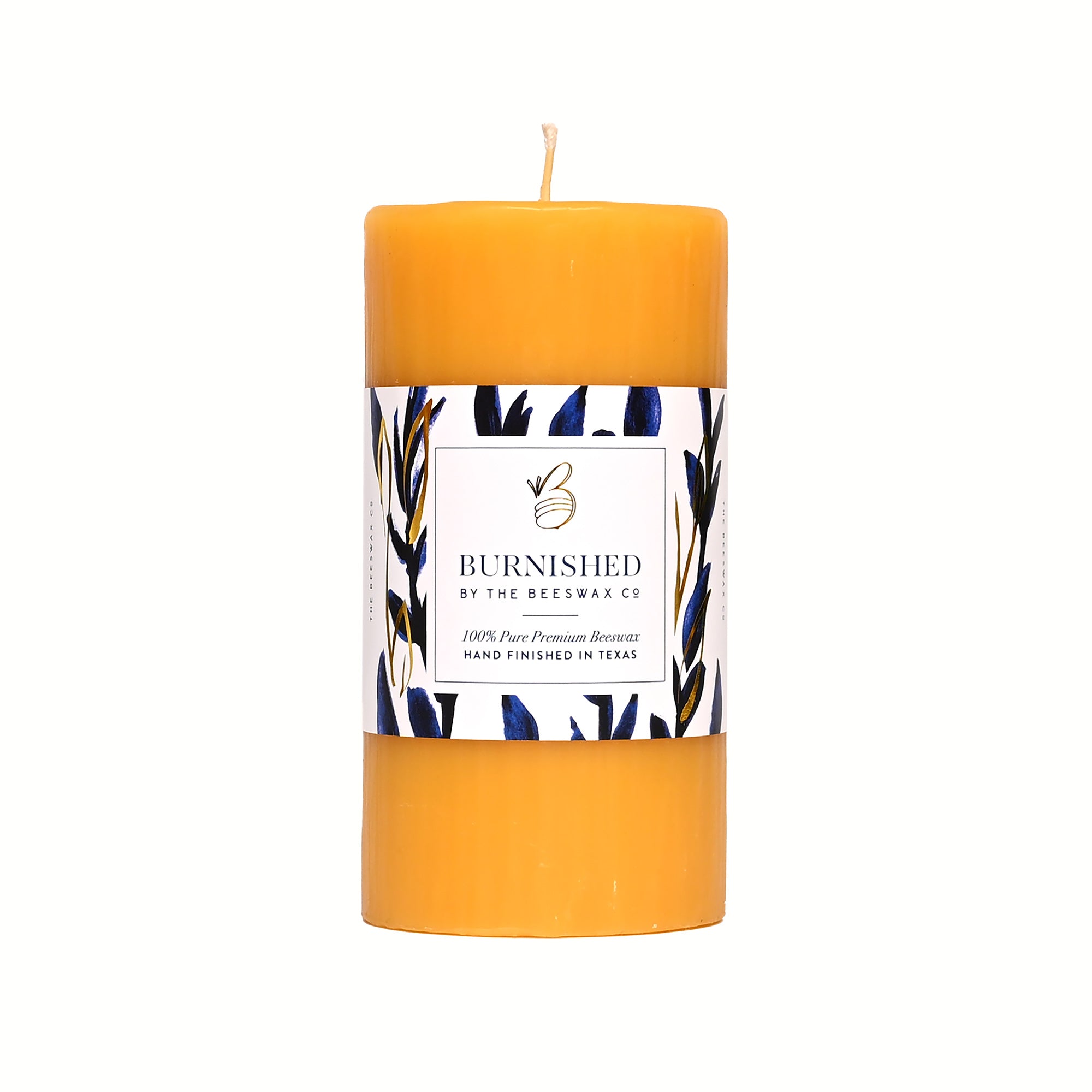 HoneyFlame 100% Pure Beeswax Pillar Candles – 6 Pack | Honey Scented, Eco-Friendly, Yellow Hexagon Design