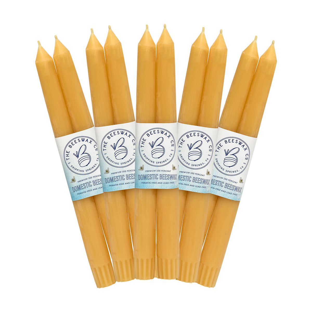 9 Inch Beeswax Tapers - photo 1
