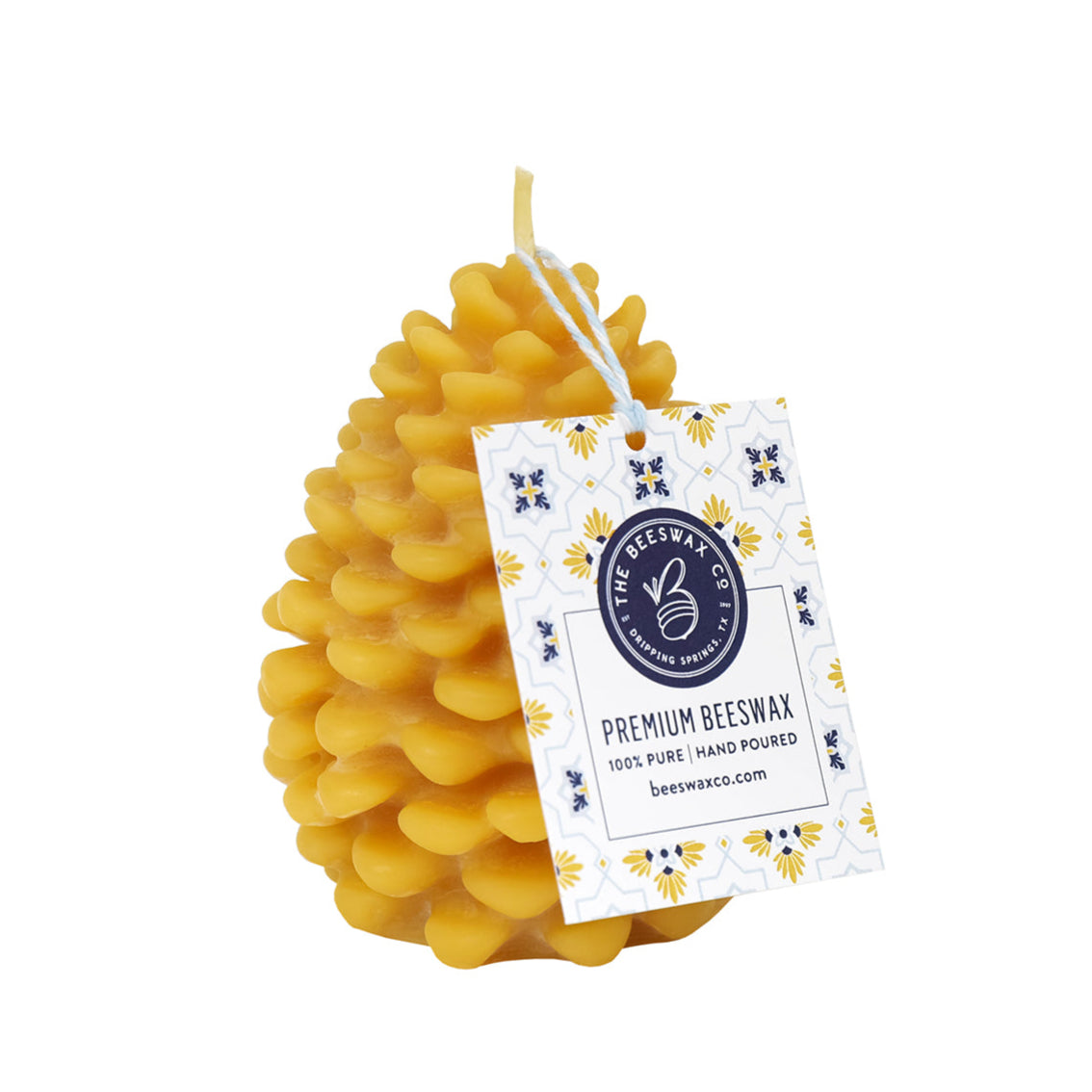 Pinecone Beeswax Candle - photo 1