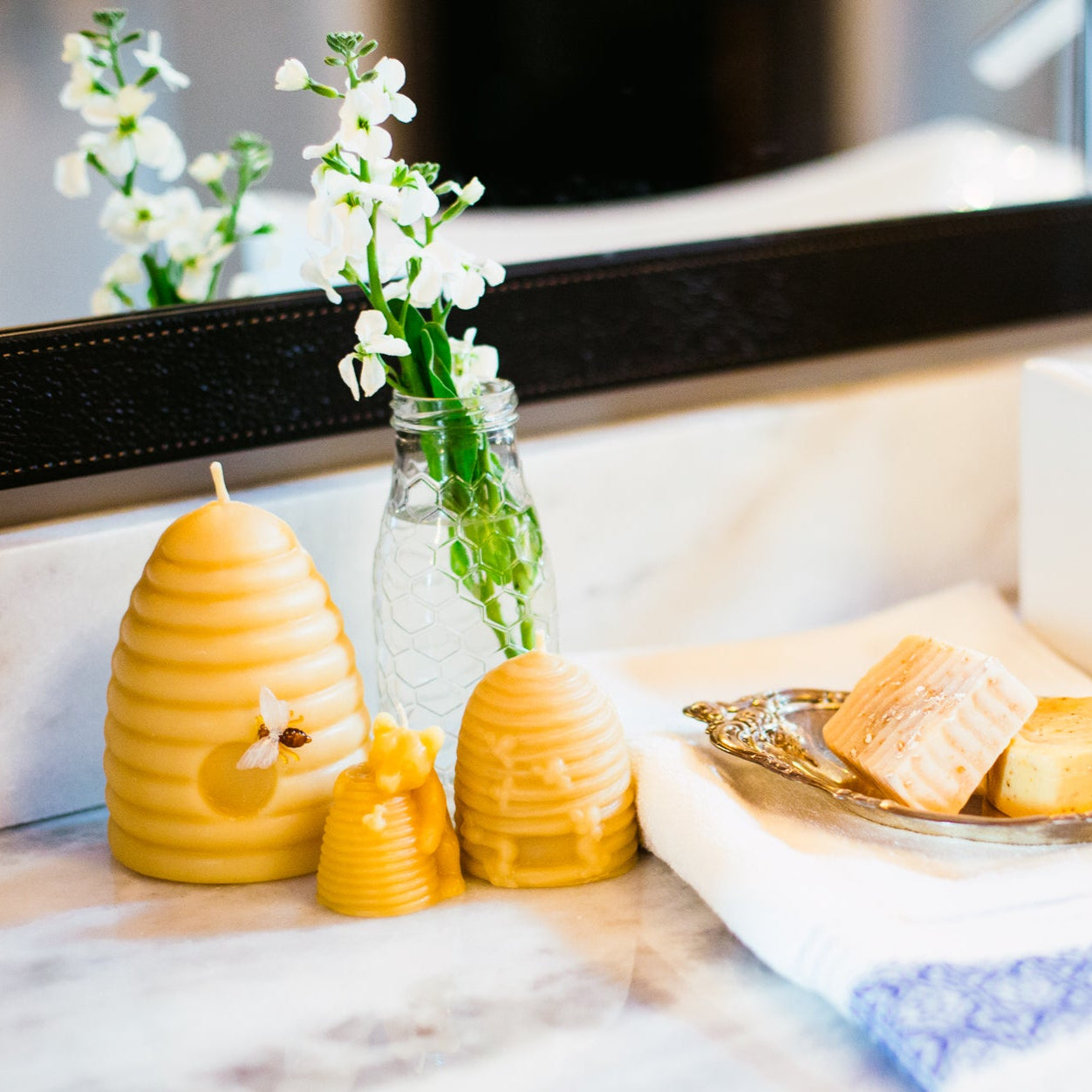 Beehive Beeswax Candle - photo 3