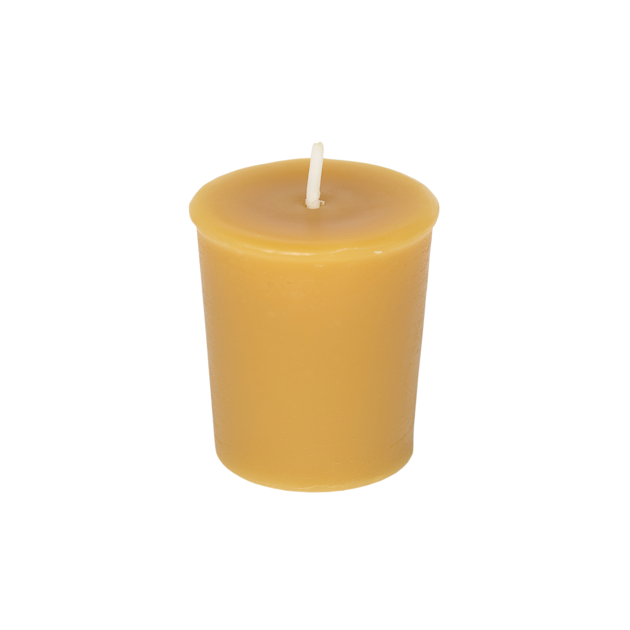 100% beeswax tapered votive candle