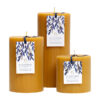 4 Inch Beeswax Pillars