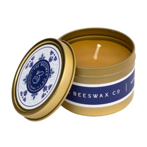 beeswax travel tin candle